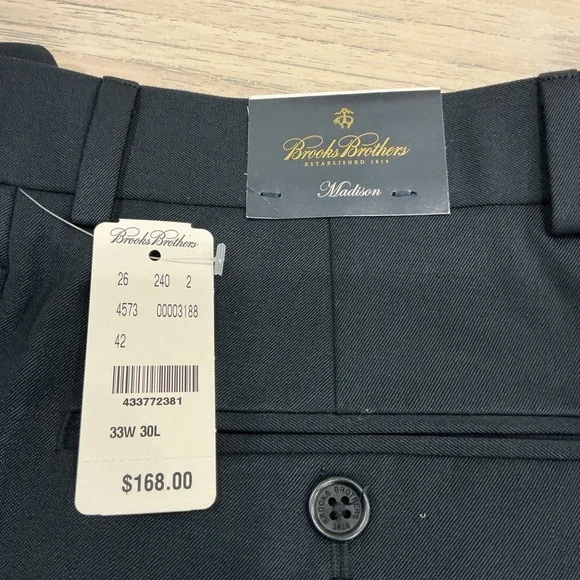 Brooks Brothers Classic Navy Dress Pants - Picture 2 of 2